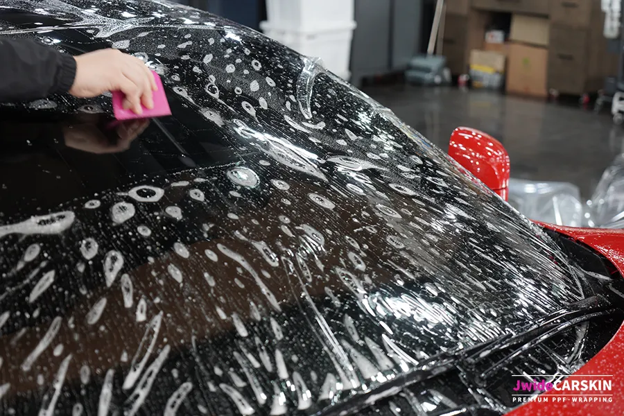 Ferrari 488GTB ppf - Ferrari 488GTB PPF Review — Essential Windshield Protection photo 7