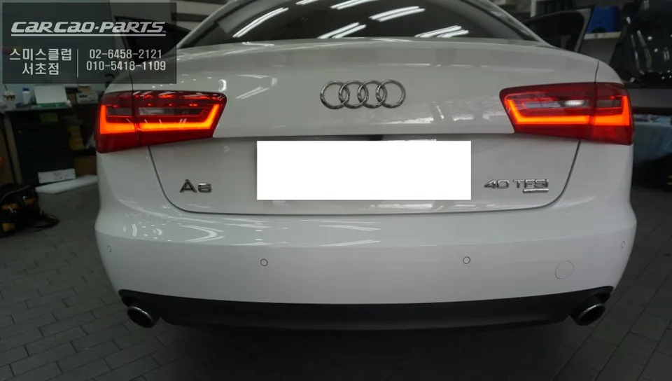 Audi A6のAndroid Auto・CarPlay取付事例 施工写真 3-2