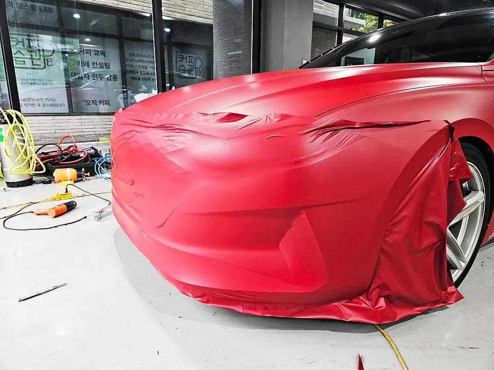 Hyundai Grandeur IG Vinyl Wrap Review: Matte Garnet Metallic Red photo 8