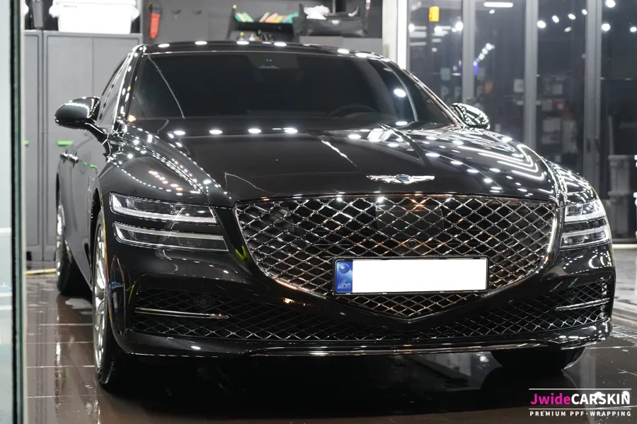 Genesis G80 PPF施工事例｜費用目安と仕上がり 施工写真 1-1