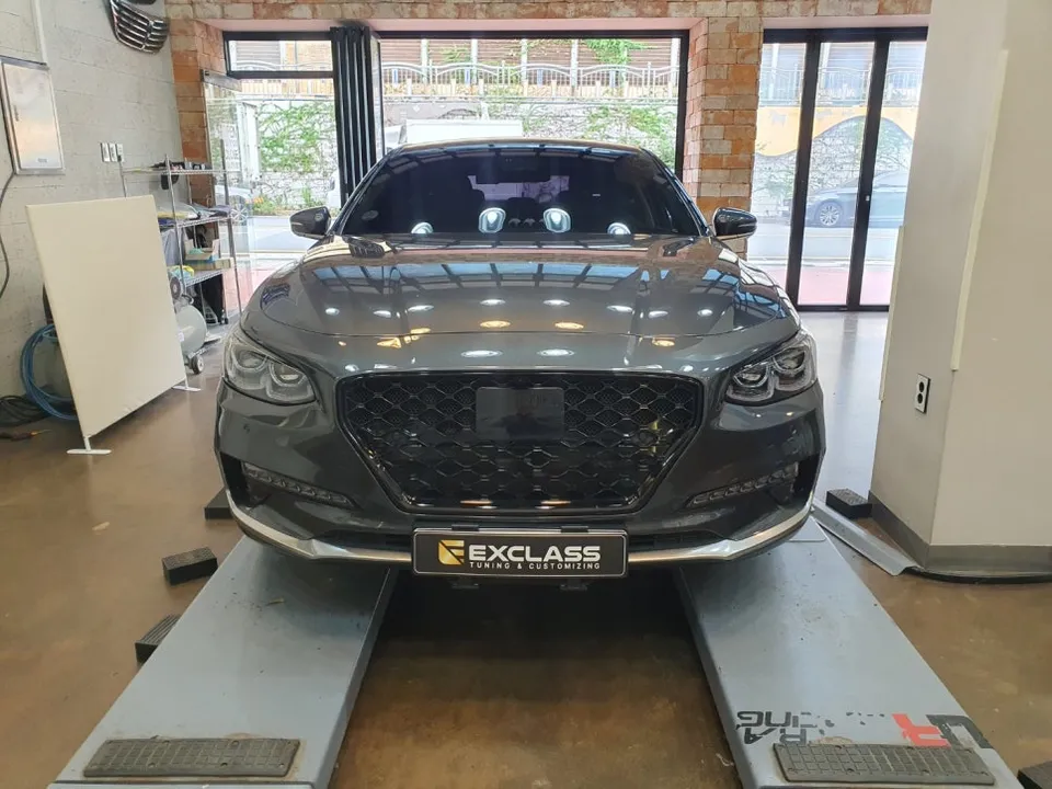 Hyundai Grandeur IG steering wheel installation result
