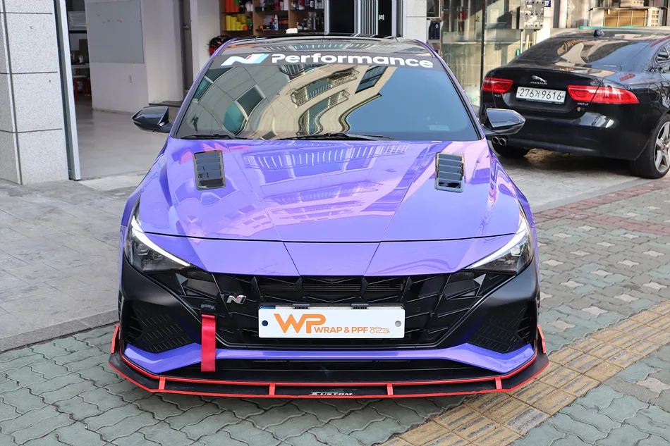 Hyundai Elantra Nのカーラッピング事例｜個性的な変身 写真