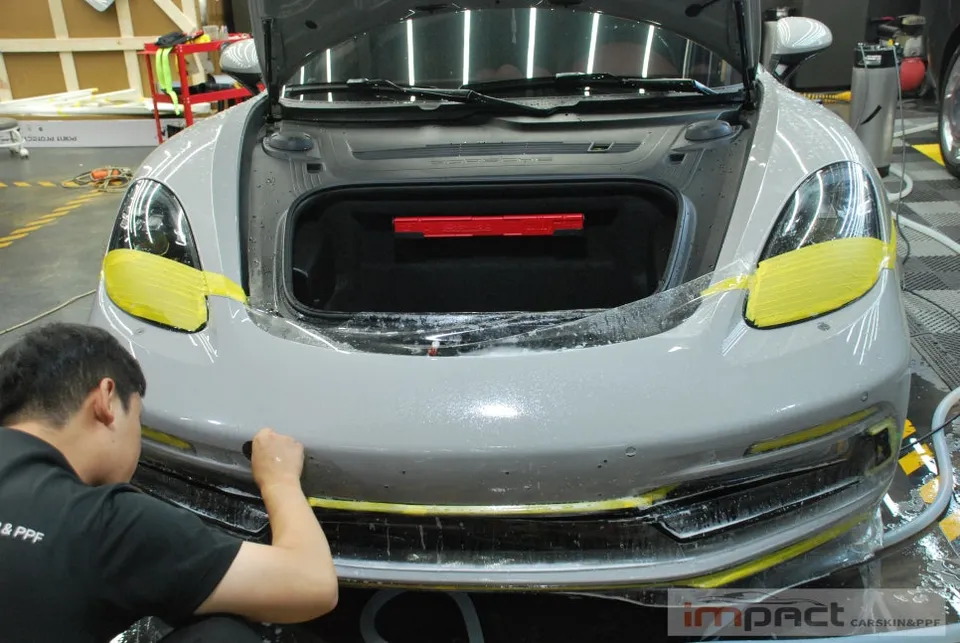 ポルシェ 718 Boxster GTS PPF施工事例|費用目安・仕上がり 施工写真 1-3