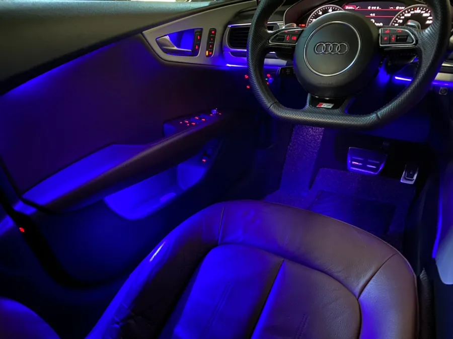 Audi S7 ambient lighting - Audi S7 Ambient Lighting Retrofit: Before & After photo 5