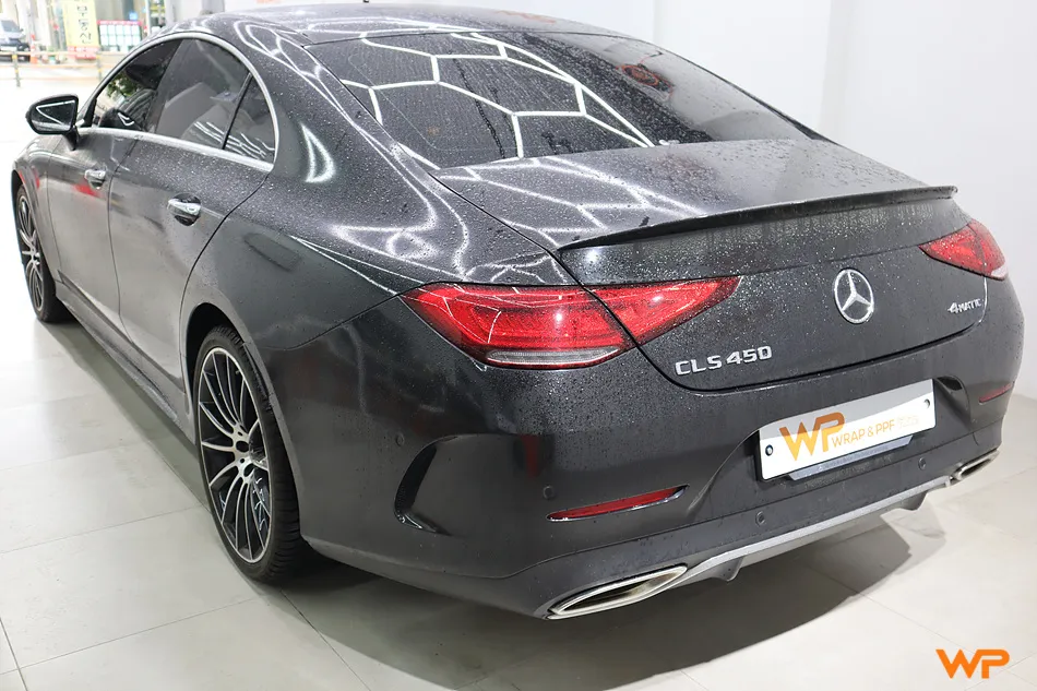 Mercedes-Benz CLS 450 vinyl wrap - Mercedes-Benz CLS 450 Vinyl Wrap Review: Satin Dark Grey photo 5