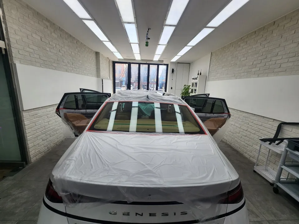 Genesis G90 window tinting - Genesis G90 Window Tinting Review: Vertex 1100 at J Zone photo 4