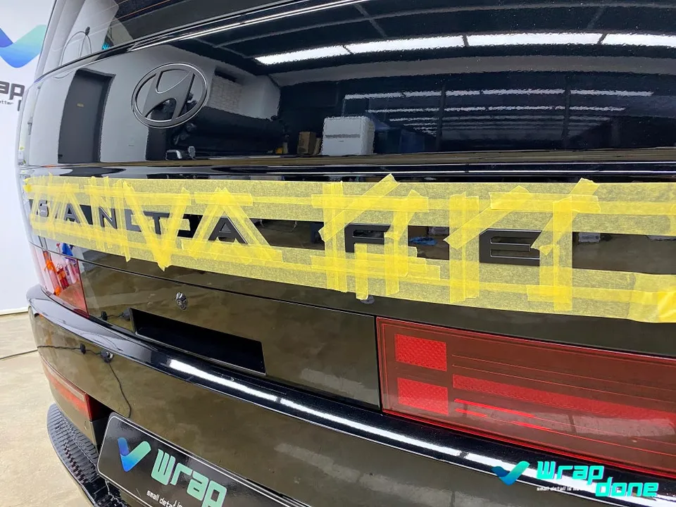 Hyundai Santa Fe MX5のカーラッピング事例 施工写真 3-2