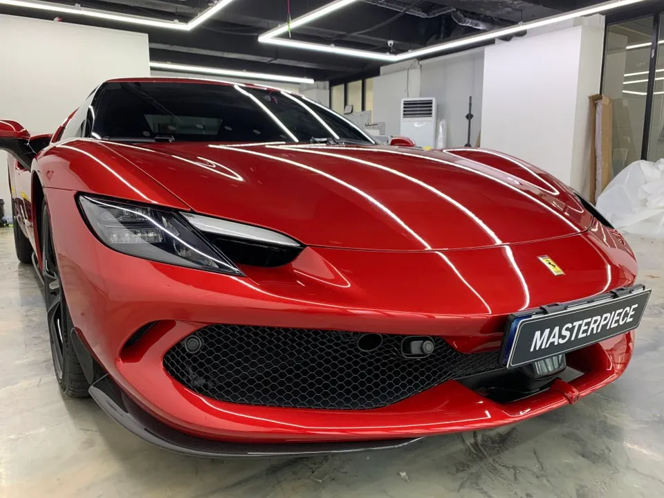 Ferrari 296 GTB PPF施工事例｜費用目安・仕上がり 施工写真 1-3