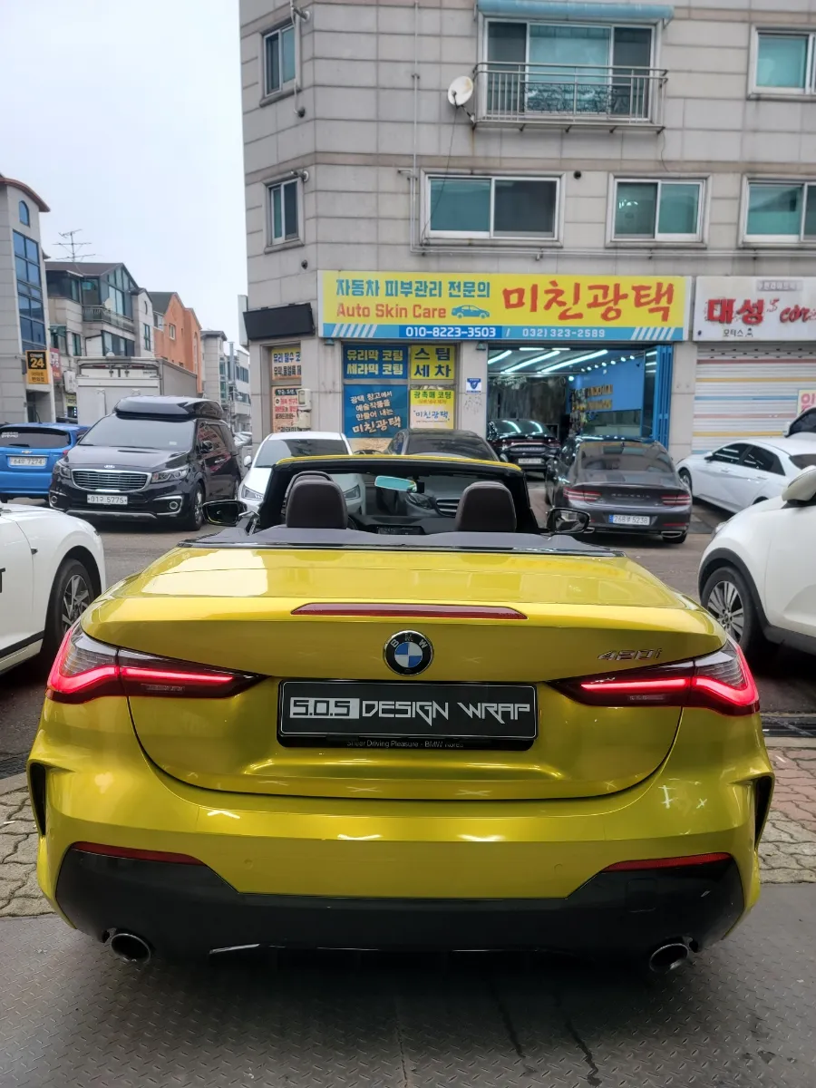 BMW 4シリーズ コンバーチブルのカーラッピング事例|費用目安・仕上がり 施工写真 2-2