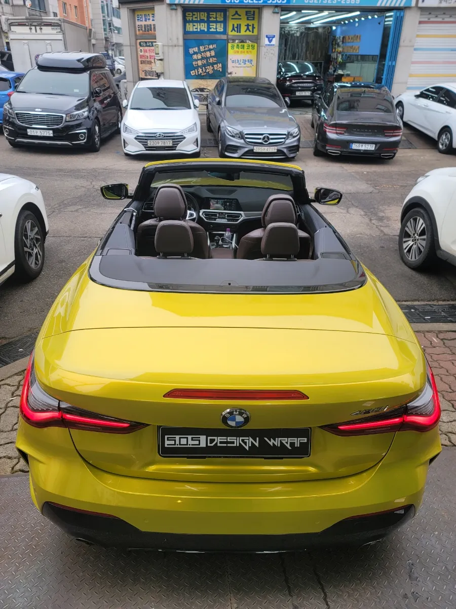 BMW 4シリーズ コンバーチブルのカーラッピング事例|費用目安・仕上がり 施工写真 3-2