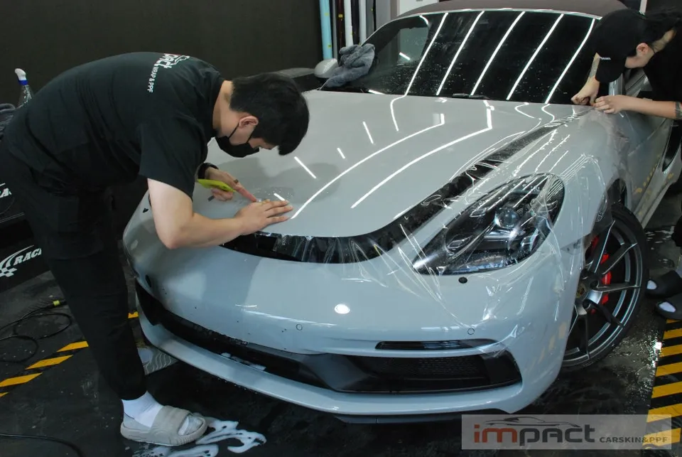 Porsche 718 Boxster PPF施工事例｜費用目安と仕上がり 施工写真 2-2