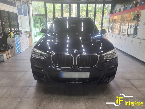 BMW X3 dash cam installation result