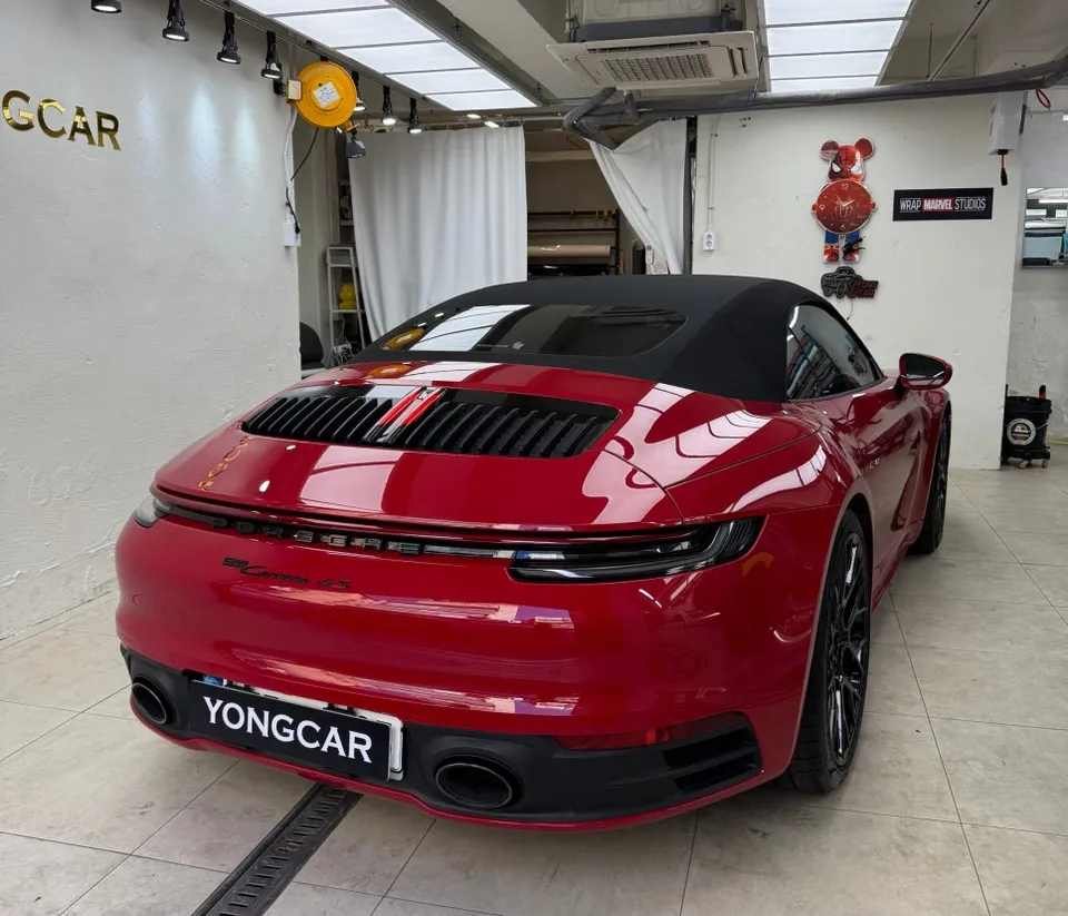 ポルシェ911のカーフィルム施工事例｜費用目安と仕上がり 施工写真 2-1