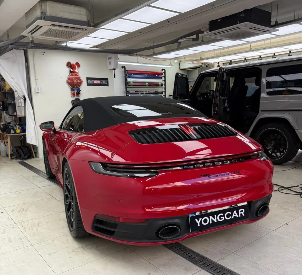 ポルシェ911のカーフィルム施工事例｜費用目安と仕上がり 施工写真 3-1