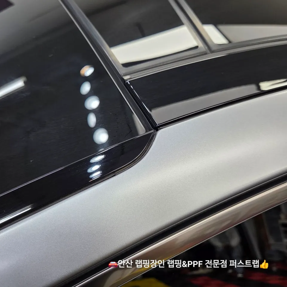 Kia StingerのPPF施工事例|無光モデルの保護 施工写真 3-2