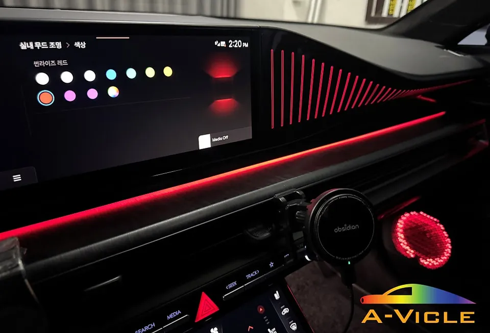 Hyundai Grandeur GN7 ambient lighting installation result