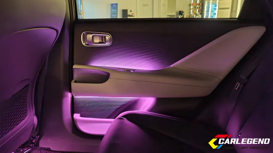Hyundai IONIQ 6 ambient lighting - Hyundai IONIQ 6 Ambient Lighting Upgrade: Extended LED Mood Light photo 4