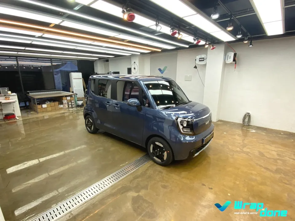 Kia Ray EVのカーラッピング事例｜費用目安・仕上がり 施工写真 1-1