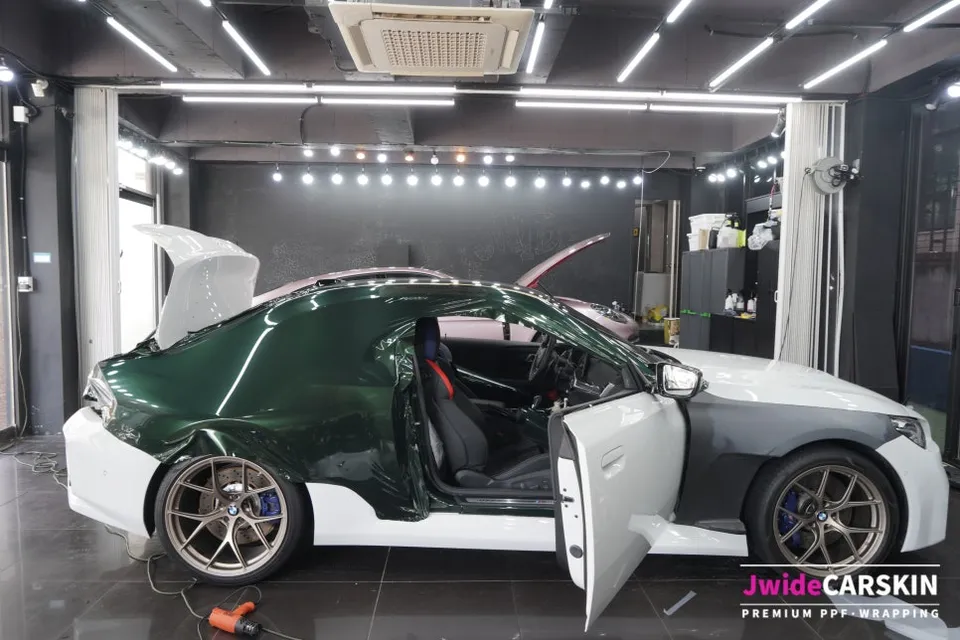 BMW M2 G87 Vinyl Wrap Review — Midnight Green Transformation photo 2