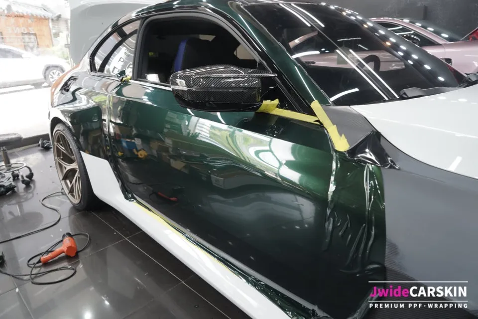 BMW M2 G87 vinyl wrap - BMW M2 G87 Vinyl Wrap Review — Midnight Green Transformation photo 7
