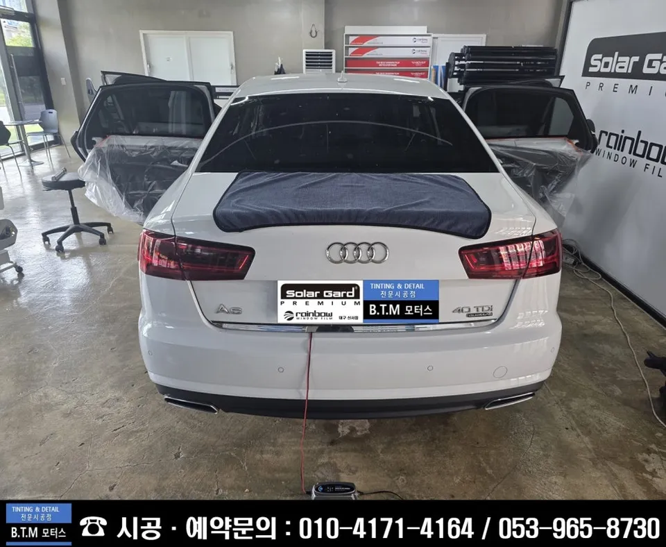 Audi A6 window tinting - Audi A6 Window Tinting Review: Rainbow Film I90 Black photo 6