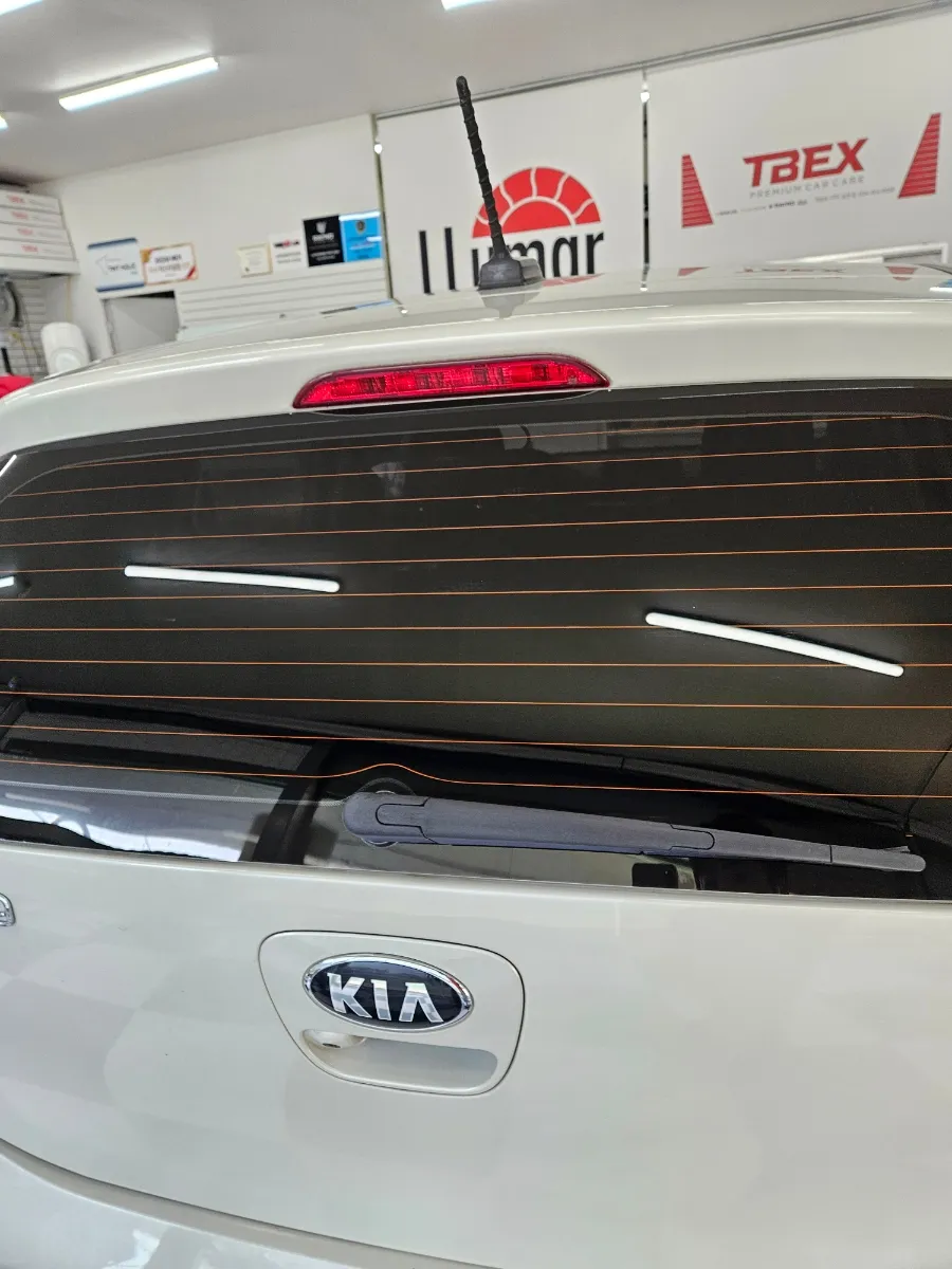 Kia Morning window tinting - Kia Morning Window Tinting Re-application Review — Improved Safet photo 6