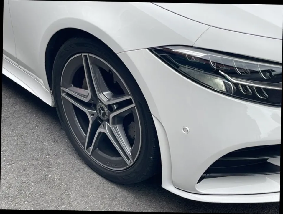Mercedes-Benz CLS W219 wheel repair - Mercedes-Benz CLS W219 Wheel Refinishing Review — Gloss Black Powder Coat photo 5