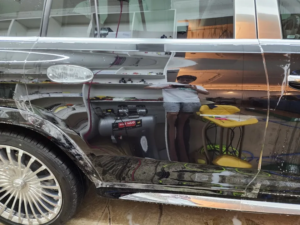 Mercedes-Benz GLS Maybach PPF施工事例|韓国での実例 施工写真 2-1