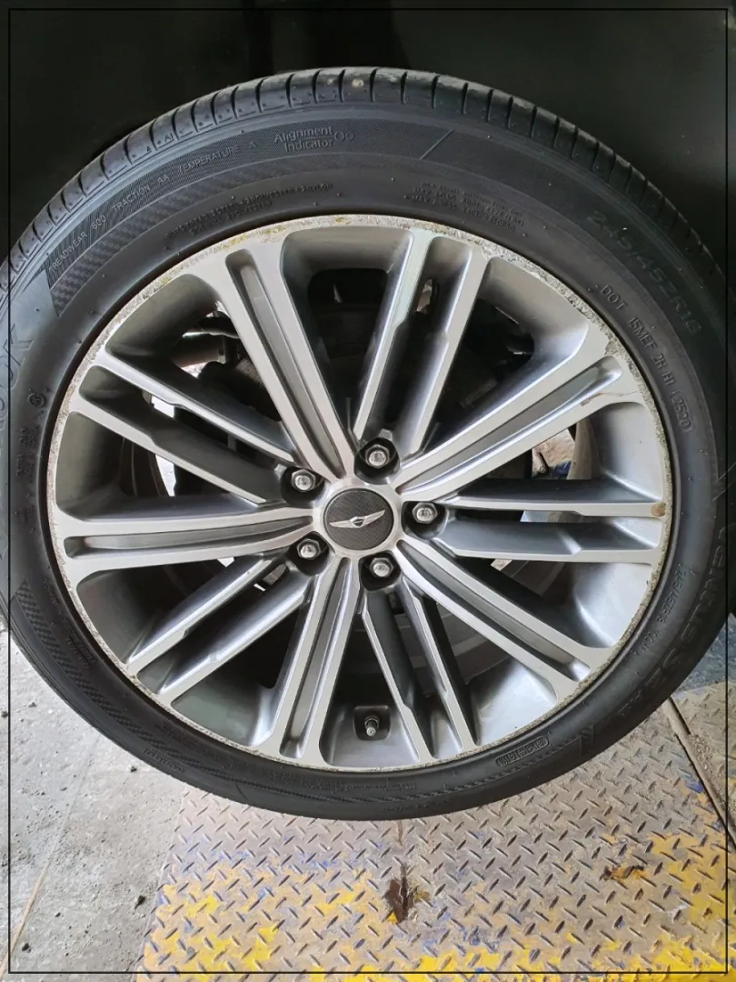 Genesis G80 wheel repair - Genesis G80 Wheel Repair & Refinishing Review — Diamond Cut Restored photo 4