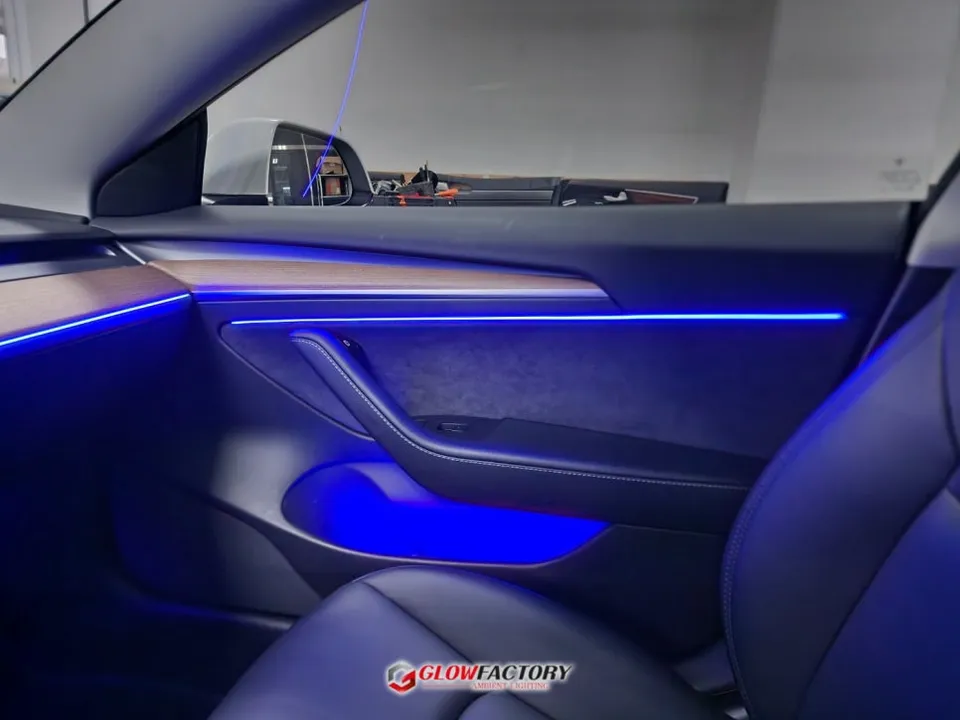Tesla Model 3 ambient lighting - Tesla Model 3 Ambient Lighting Review: Cost & Results photo 5