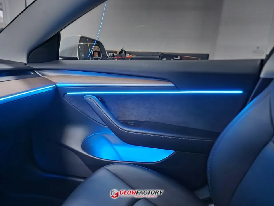 Tesla Model 3 ambient lighting - Tesla Model 3 Ambient Lighting Review: Cost & Results photo 6