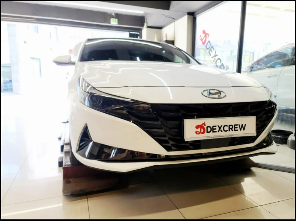 Hyundai Elantra suspension upgrade installation result