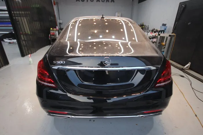 Mercedes-Benz S-Class W222のガラスコーティング事例 施工写真 2-2