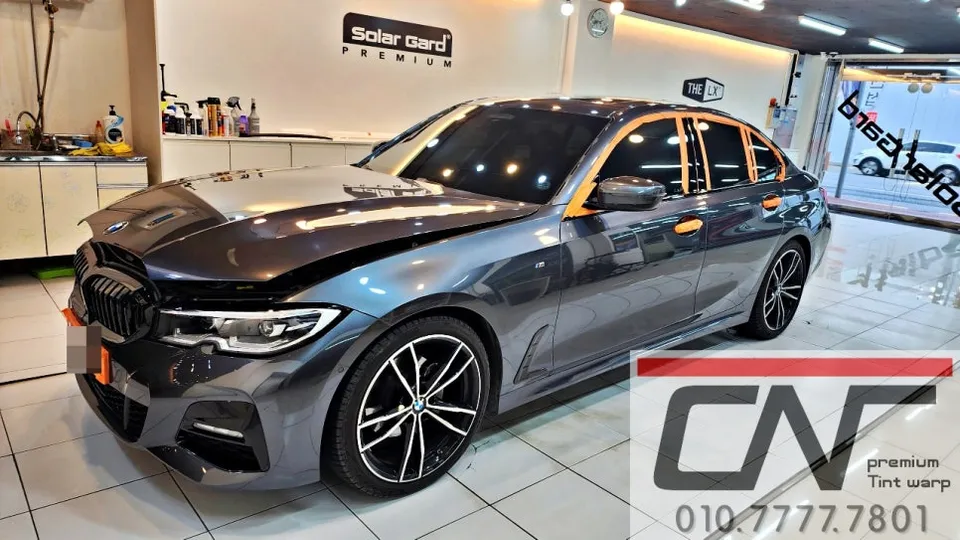 BMW 3 Seriesのガラスコーティング事例｜韓国での施工 施工写真 1-2