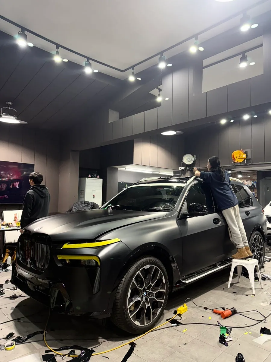 BMW X7 G07のPPF施工事例 施工写真 4-2
