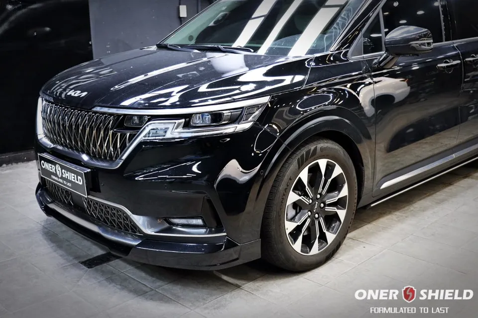 Kia Carnival Hi-Limousineのガラスコーティング事例|韓国での施工 施工写真 1-1