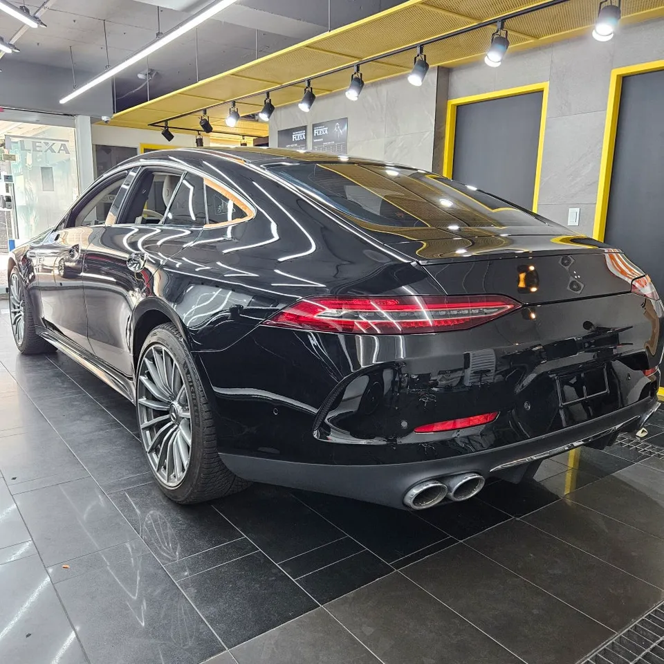 Mercedes-Benz AMG GT43 vinyl wrap - Mercedes-Benz AMG GT43 Vinyl Wrap Review: Satin Dark Grey Transfo photo 4