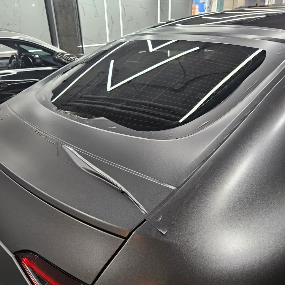 Mercedes-Benz AMG GT43 vinyl wrap - Mercedes-Benz AMG GT43 Vinyl Wrap Review: Satin Dark Grey Transfo photo 7