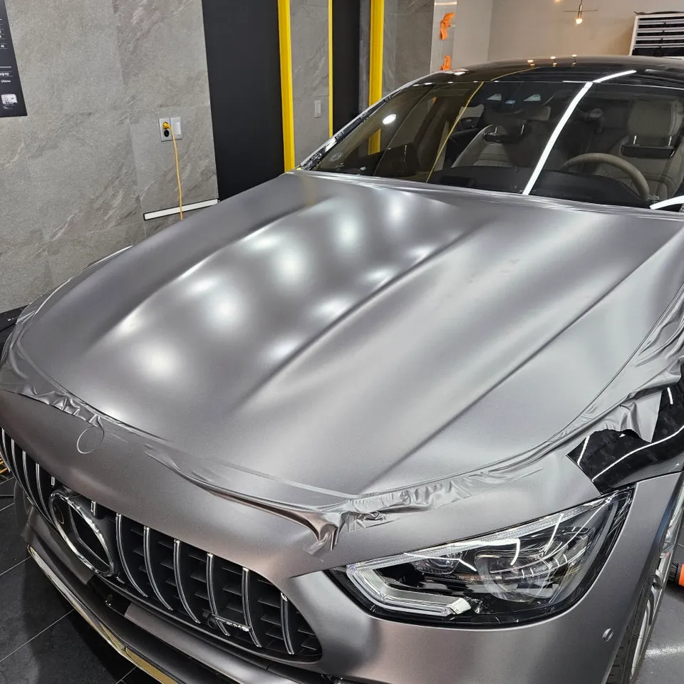 Mercedes-Benz AMG GT43 vinyl wrap - Mercedes-Benz AMG GT43 Vinyl Wrap Review: Satin Dark Grey Transfo photo 8