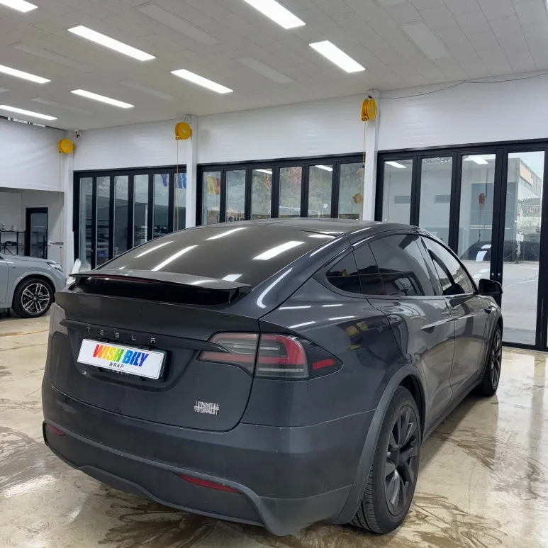 Tesla Model X wrap ppf package - Tesla Model X Vinyl Wrap PPF Combo Review — Stunning Matte Finish photo 3
