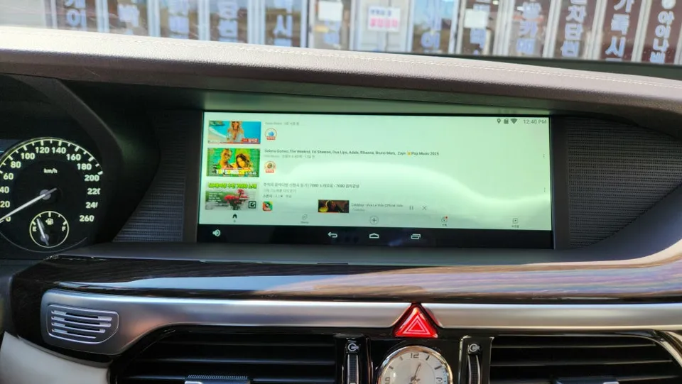 Genesis EQ900のAndroid Auto・CarPlay取付事例 施工写真 2-2