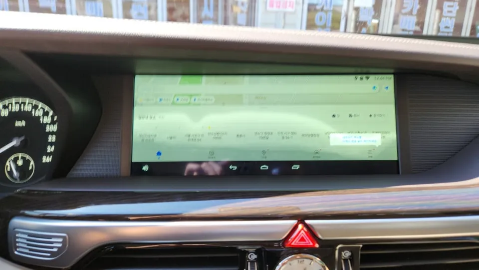 Genesis EQ900のAndroid Auto・CarPlay取付事例 施工写真 1-3