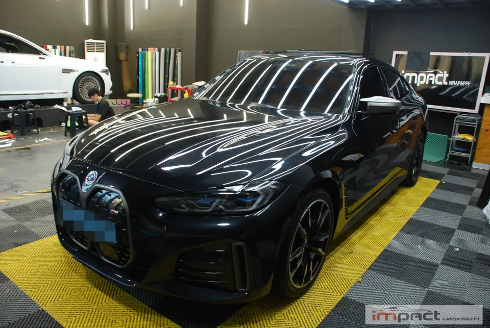 BMW i4 PPF施工事例|費用目安と仕上がり 施工写真 1-1