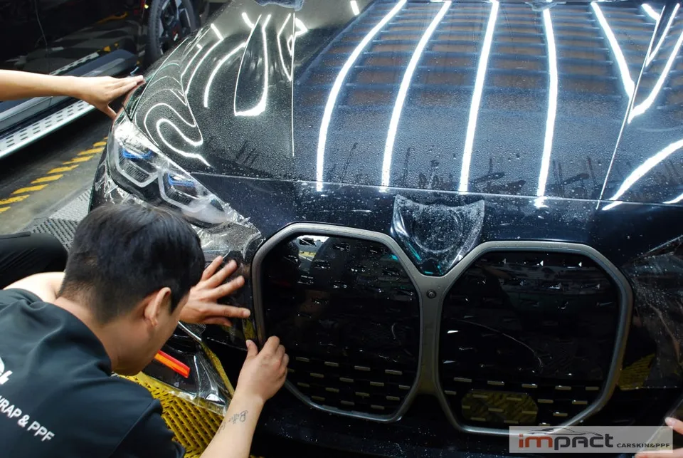 BMW i4 PPF施工事例|費用目安と仕上がり 施工写真 3-2