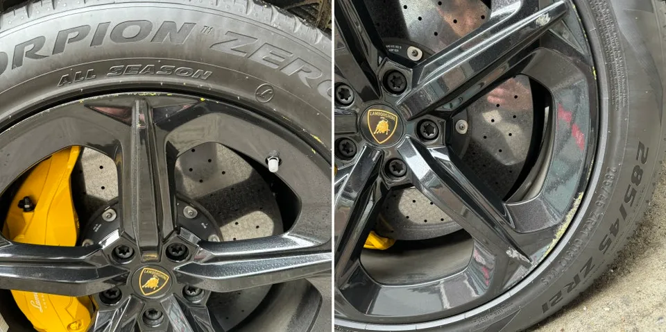 Lamborghini Urus wheel repair - Lamborghini Urus Wheel Repair & Painting Review photo 3