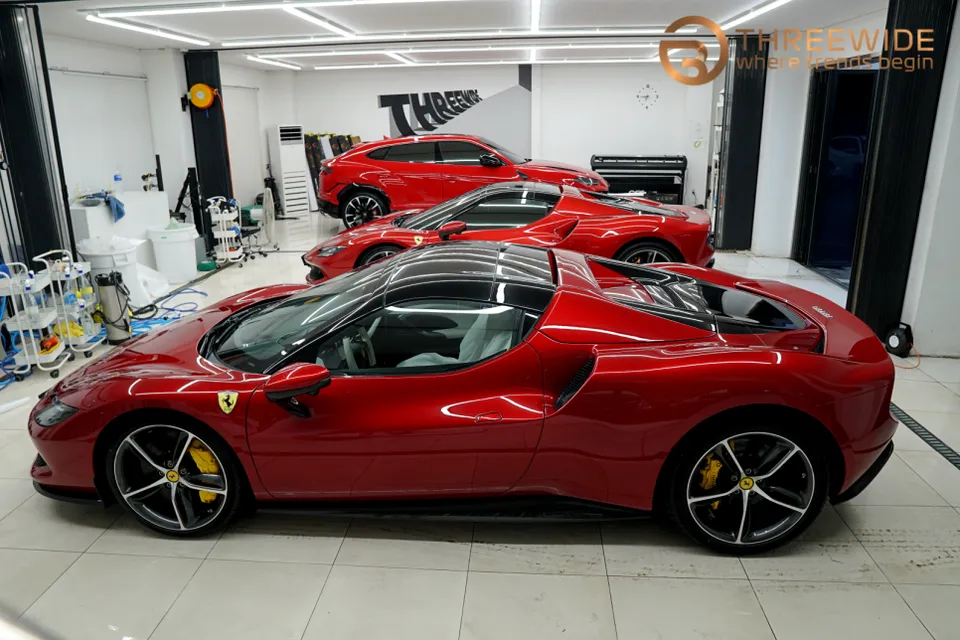 Ferrari 296 GTS PPF施工事例|韓国での実例紹介 施工写真 2-1