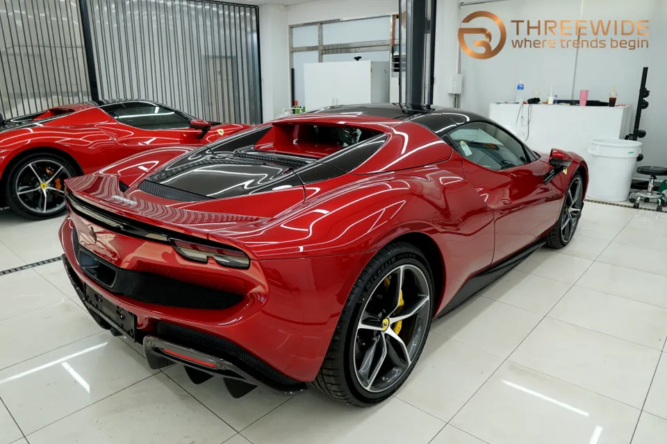 Ferrari 296 GTS PPF施工事例|韓国での実例紹介 施工写真 3-1