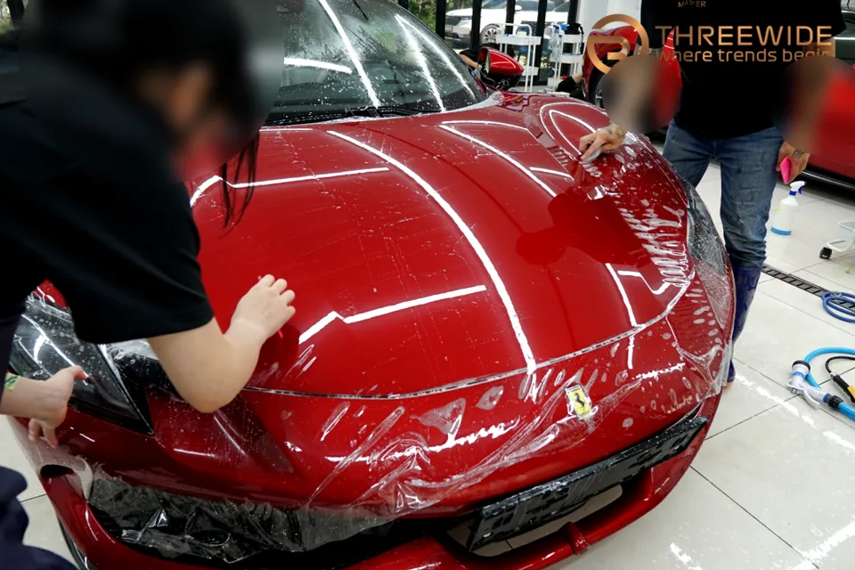 Ferrari 296 GTS PPF施工事例|韓国での実例紹介 施工写真 1-3