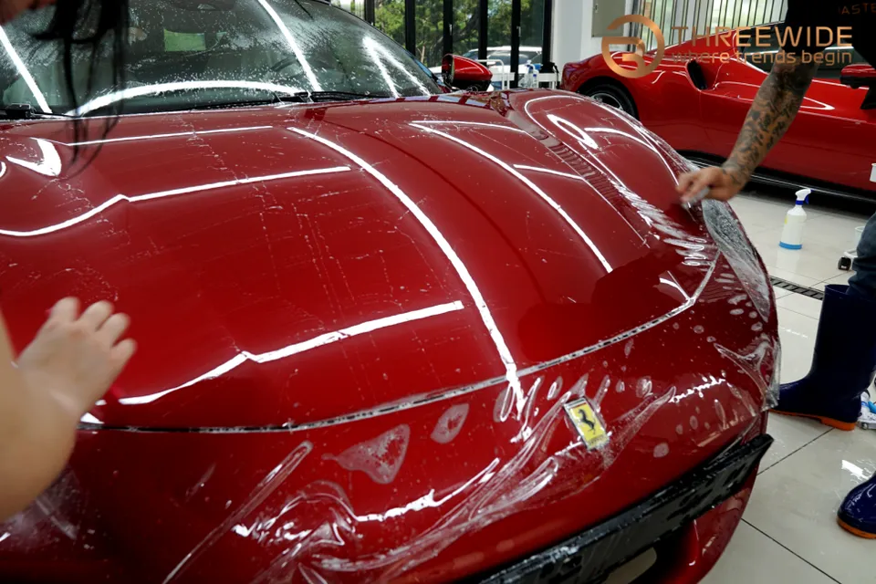 Ferrari 296 GTS PPF施工事例|韓国での実例紹介 施工写真 2-3