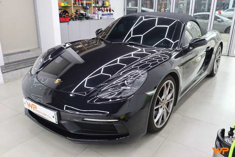 Porsche 718 Boxster PPF施工事例|費用目安と仕上がり 施工写真 1-1